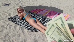 Beach fuck with hot petite blonde Molly Mae Thumb