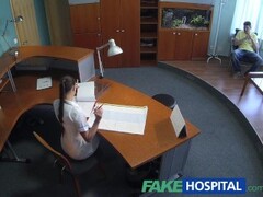 FakeHospital Sexy nurse heals patient with hard office sex Thumb
