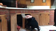 MILF stuck in the kitchen fucked by neighbor - Erin Electra Thumb