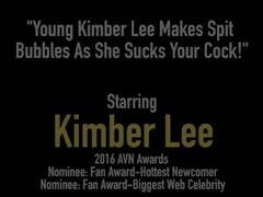 Young Kimber Lee Makes Spit Bubbles As She Sucks Your Cock! Thumb
