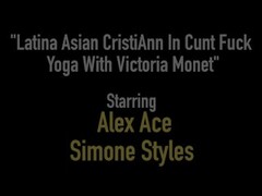 Latina Asian CristiAnn In Cunt Fuck Yoga With Victoria Monet Thumb