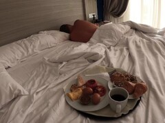Sweet dreams for Steve Mori after breakfast and quickie - pussy creampie Thumb