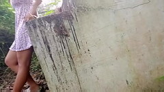 Quicky hard fucked cum outside my pussy in a creepy abandoned place Thumb