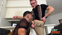 Colt Spence the Tutor Breeds Hot College Student HairySalvi in Skirt Rough Thumb