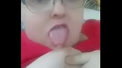 Playing with my stiff nipples Thumb