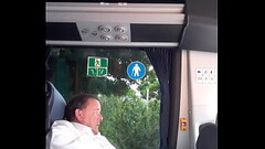 Naked Bus Tour - Risky dare in a very busy car park Thumb