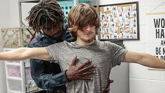 Twink Offers to Follow the Demands of The Mall Security Guard - Copfucks Thumb