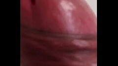 Jacking off my uncircumcised cock, extreme closeup. June 25, 2024. Thumb