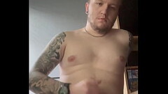 Wank and cum Thumb