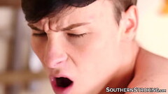 Cutie takes big fat dick inside of tight twink ass hole Thumb