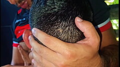 Twink Brasileiro saboroso &eacute_ fodido pelos amigos depois da partida de futebol - FULL Sheer. Thumb