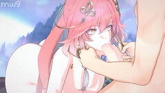Genshin Impact Yae Miko Blowjob Thumb